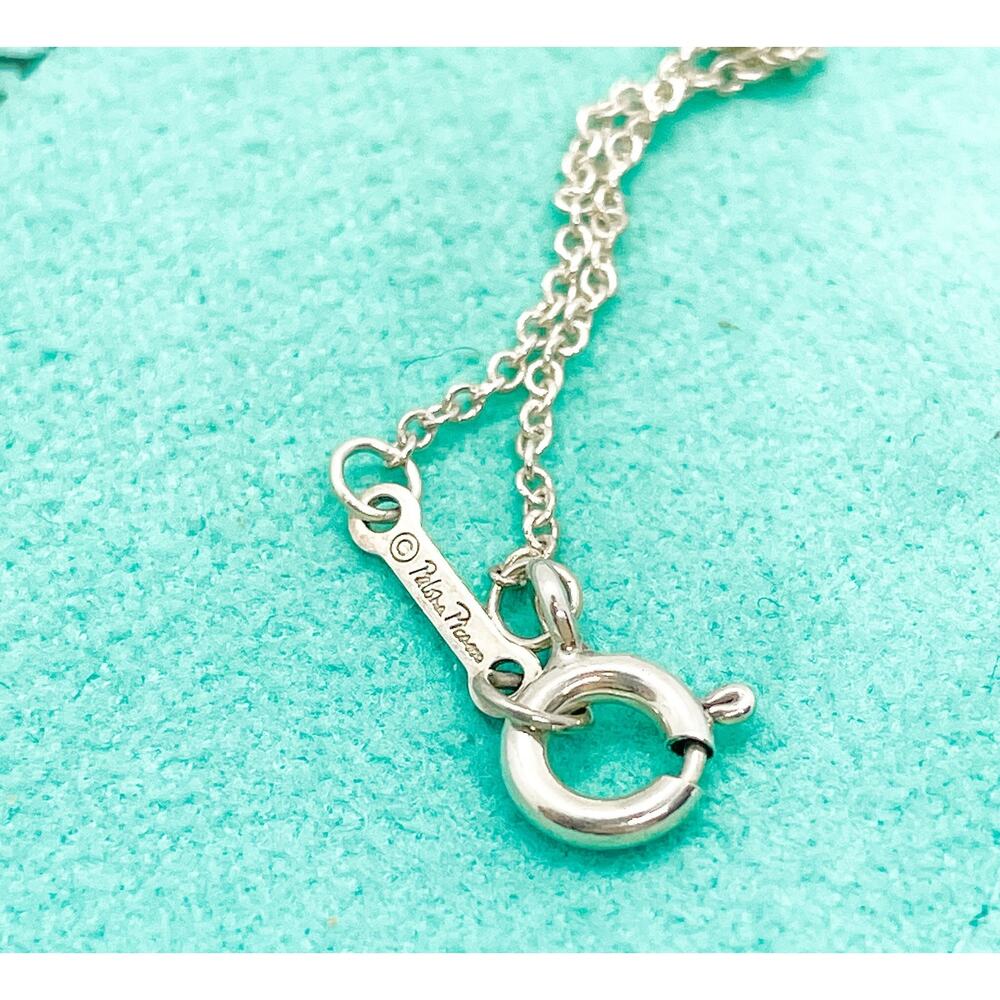 Tiffany & Co. Paloma Picasso AMOUR Graffiti Pendant Necklace Sterling Silver 16" - Picture 5 of 10
